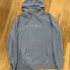 Sabrina Carpenter Fast Times Blue Rhinestone Hoodie XL